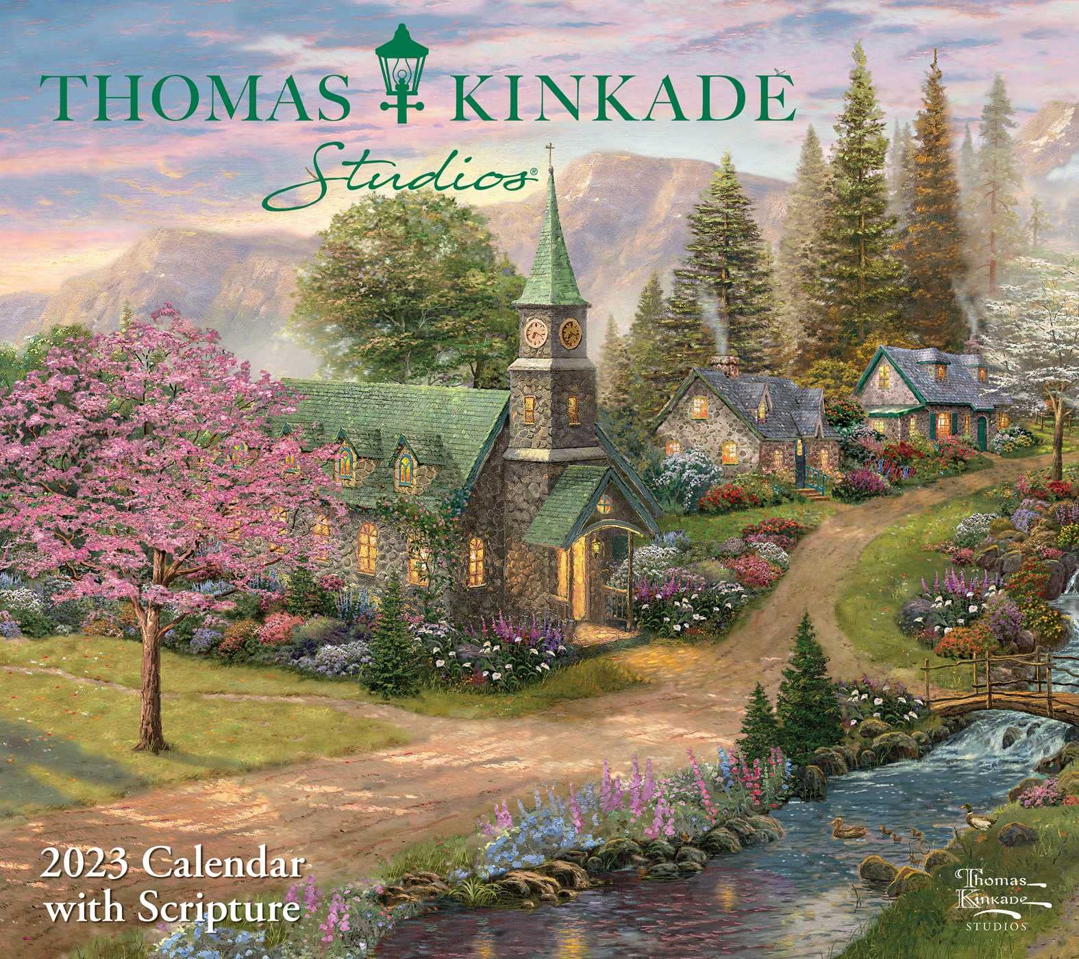 Thomas Kinkade Studios 2023 Deluxe Wall Calendar with Scripture Calendar – Wall Calendar, June 14, 2022