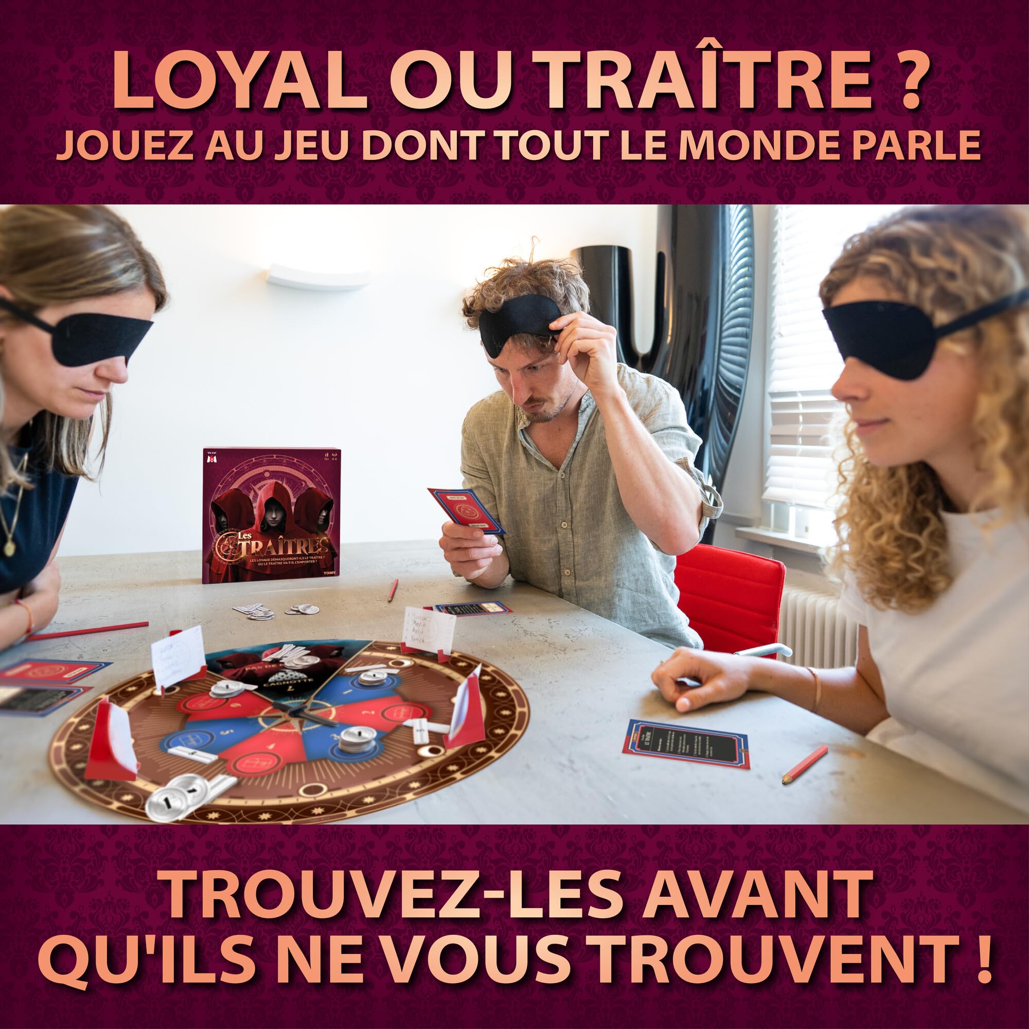 Les Traîtres Jeu de Société, Bluff et Déduction, 4 à 6 Joueurs, dès 12 Ans | Avec 6 nouvelles aventures, des rôles cachés, des missions et des votes à la Table Ronde pour une grande rejouabilité