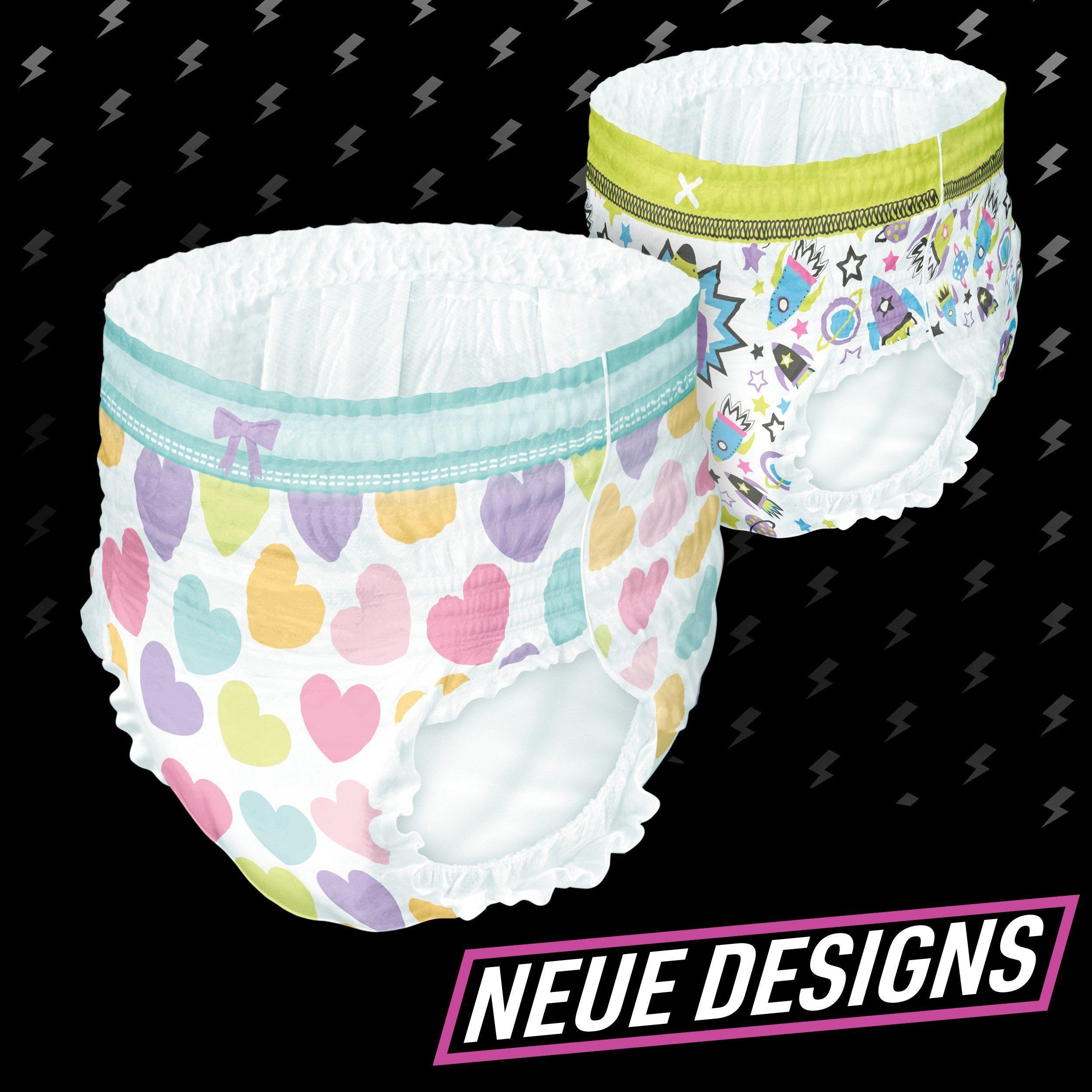 Ninjamas Pyjama Pants Herzen 60 absorbierende Nachthöschen 7 Jahre 17kg-30kg Auslaufschutz