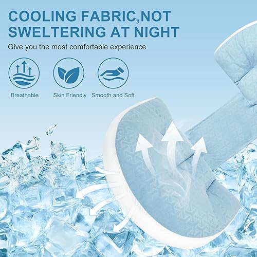 Miniatura 5 de Almohada de embarazo, almohada de maternidad para mujeres embarazadas, almohada de cuña de embarazo para dormir portátil, almohada de cuña de