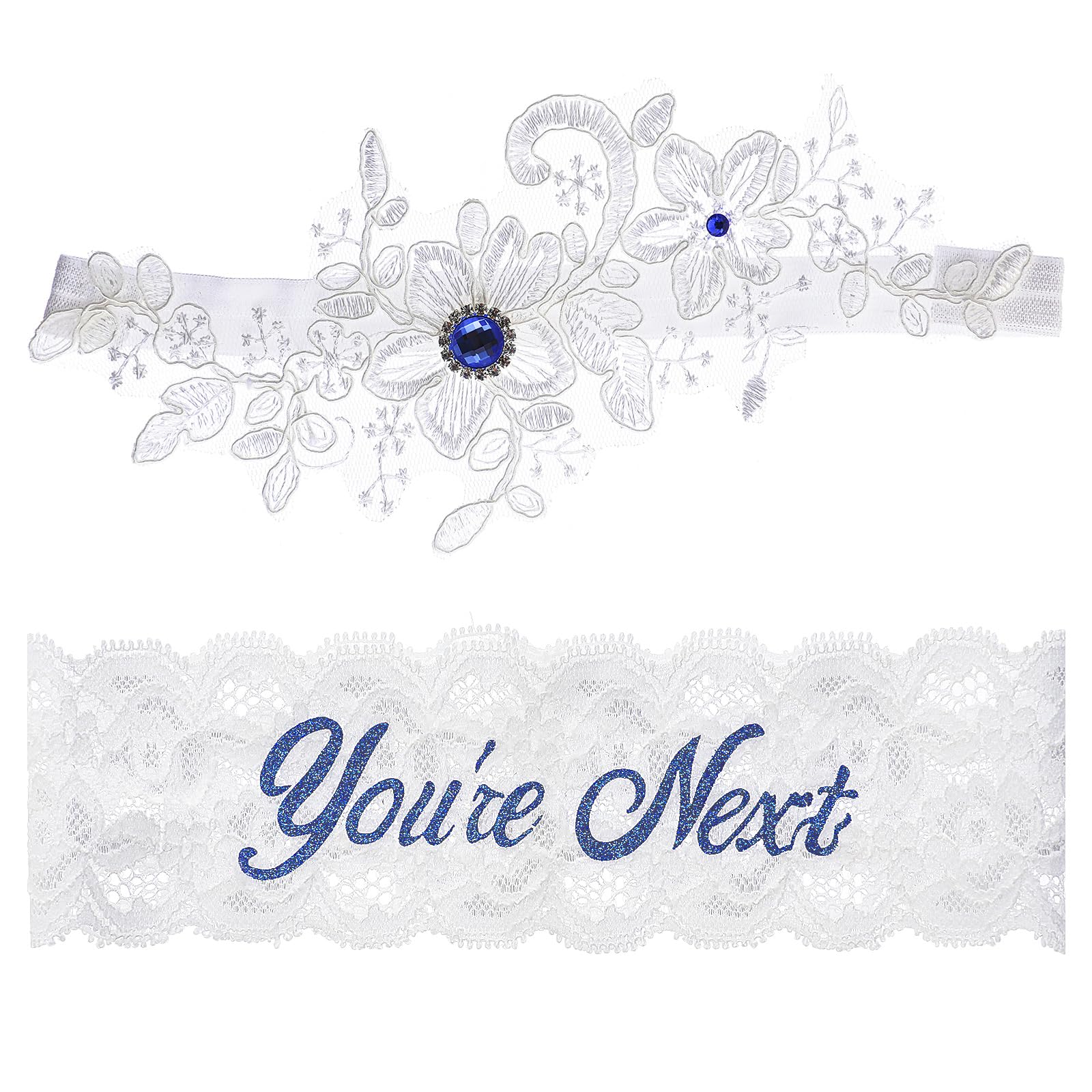Lusofie 2Pcs Bridal Wedding Garter, Wedding Garter for Bride Women