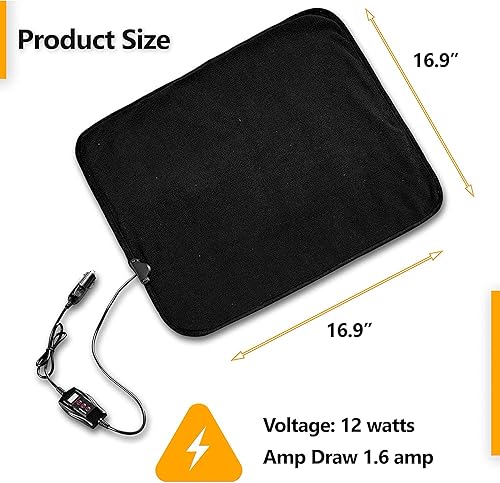 Miniatura 6 de Zento - Almohadilla de viaje para automóvil para mayor comodidad (negro) - Mini manta de forro polar de diseño rústico para llevar en tus vacaciones