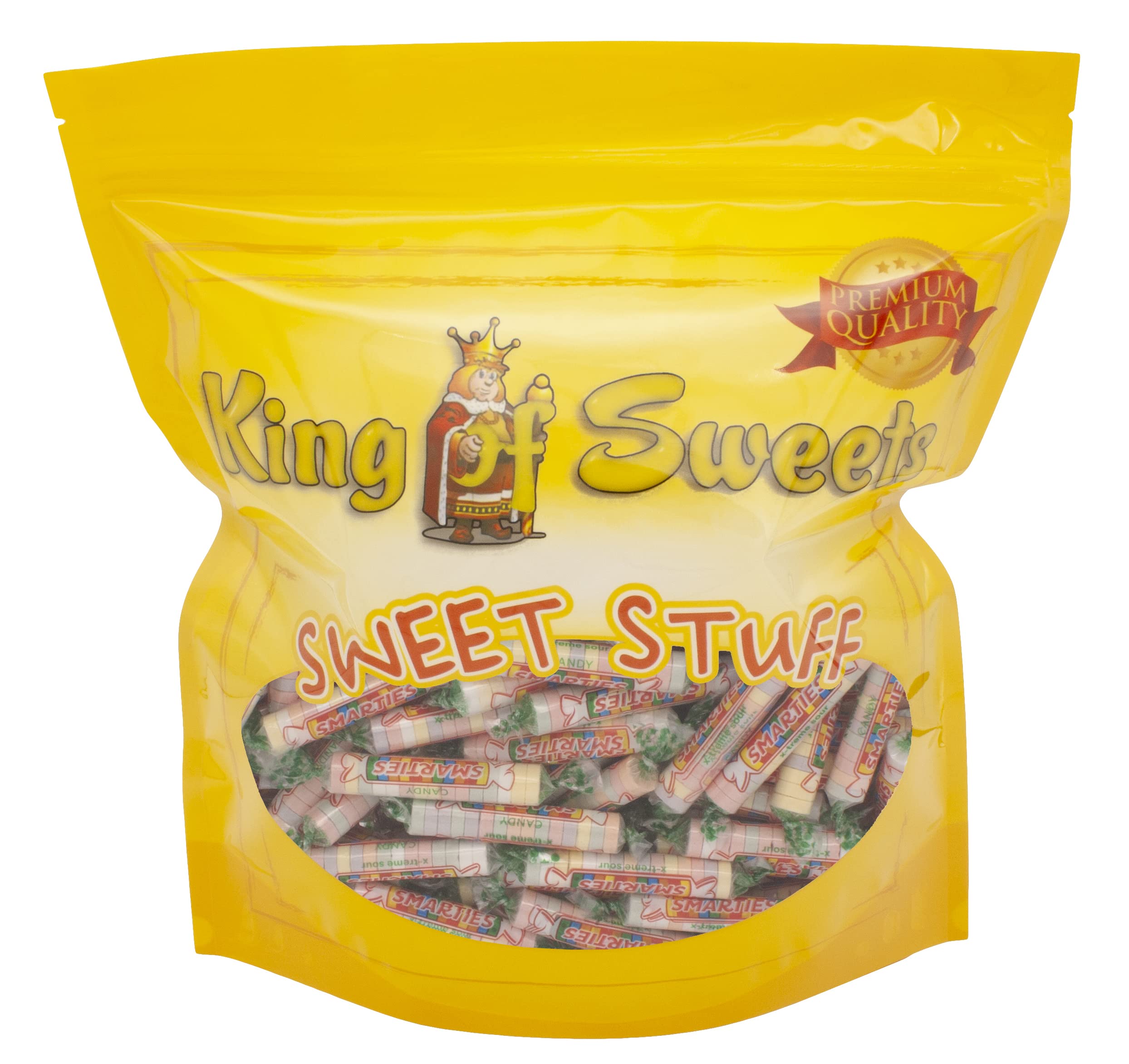 X-Treme Sour Smarties - Sweet and Extra Sour 5 Pounds in a Bulk King of Sweets Bag
