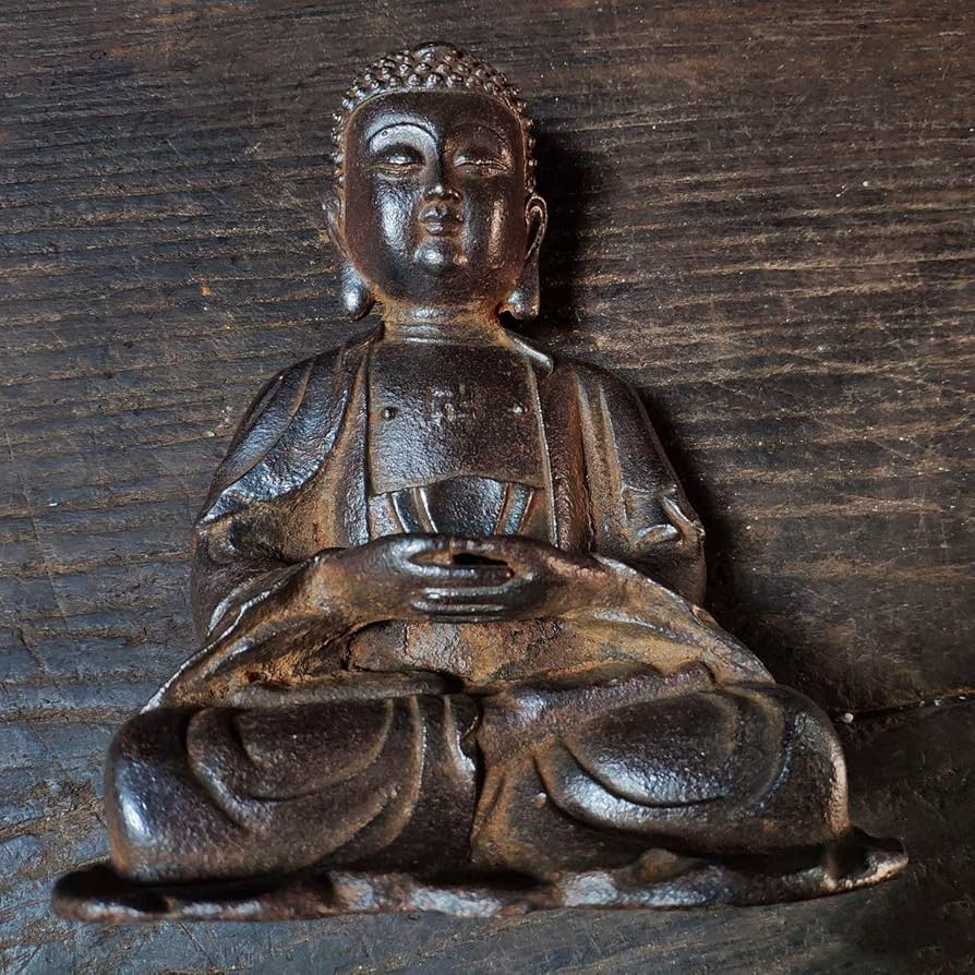 Amazon.co.jp: 仏像、釈迦牟尼仏彫刻鉄金属模型工芸品