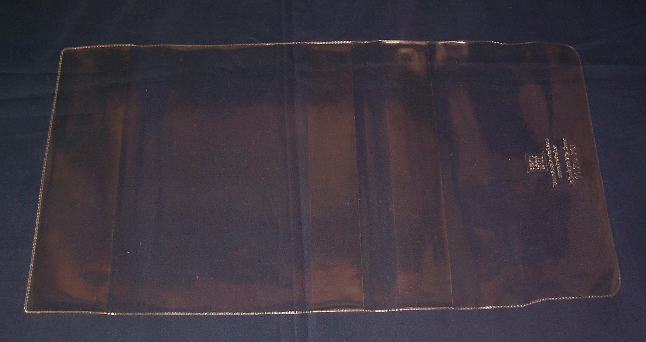 1 (one) 8 1/2" Brodart Clear Vinyl Adjustable Book Slip-Cover