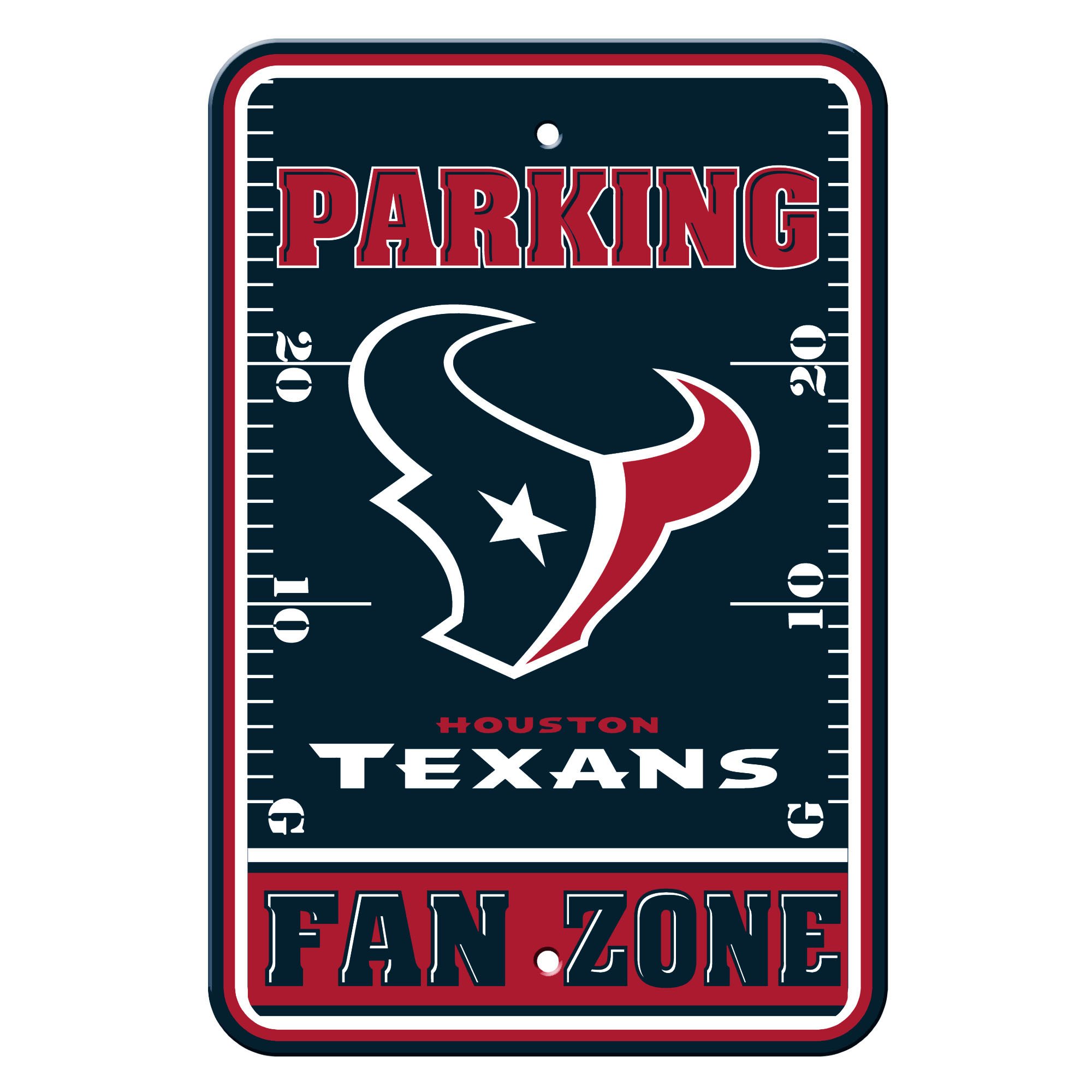 Fremont Die NFL Houston Texans Plastic Parking Sign
