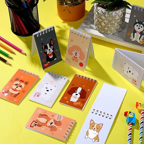 Miniatura 4 de 24 mini cuadernos con temática de perro, recuerdos de fiesta de cachorros, cuadernos de bolsillo en espiral, cuadernos de bolsillo en espiral,