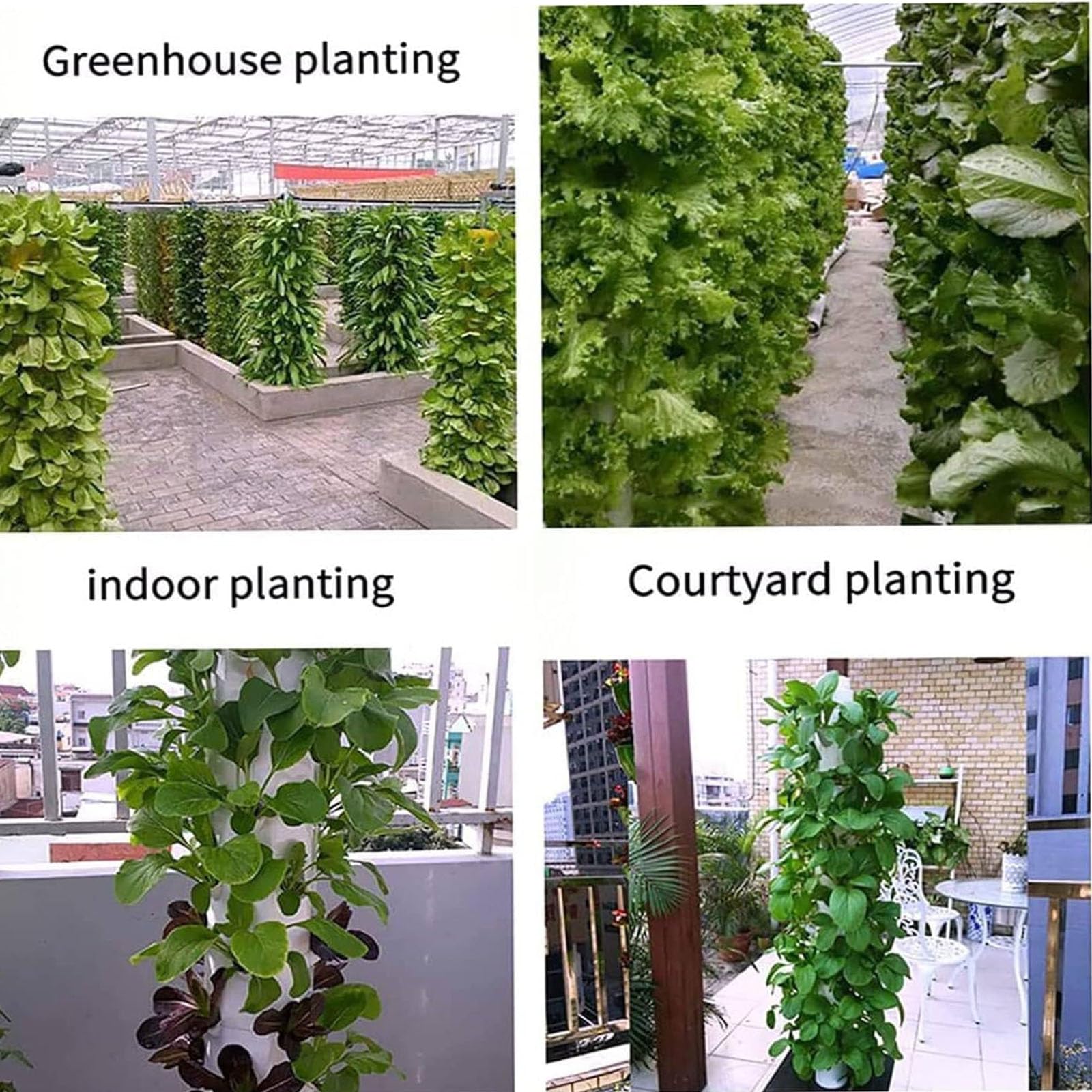 Sistema di coltivazione idroponica 30 baccelli Giardino a torre idroponica per erbe, frutta e verdure da interno, kit di coltivazione aeroponica con pompa idratante e serbatoio d'acqua mobile per gli