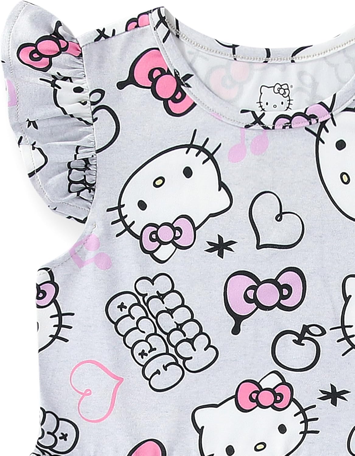 Hello Kitty Sanrio Girls 2 Pack Dress for Toddlers and Big Kids - Image 4