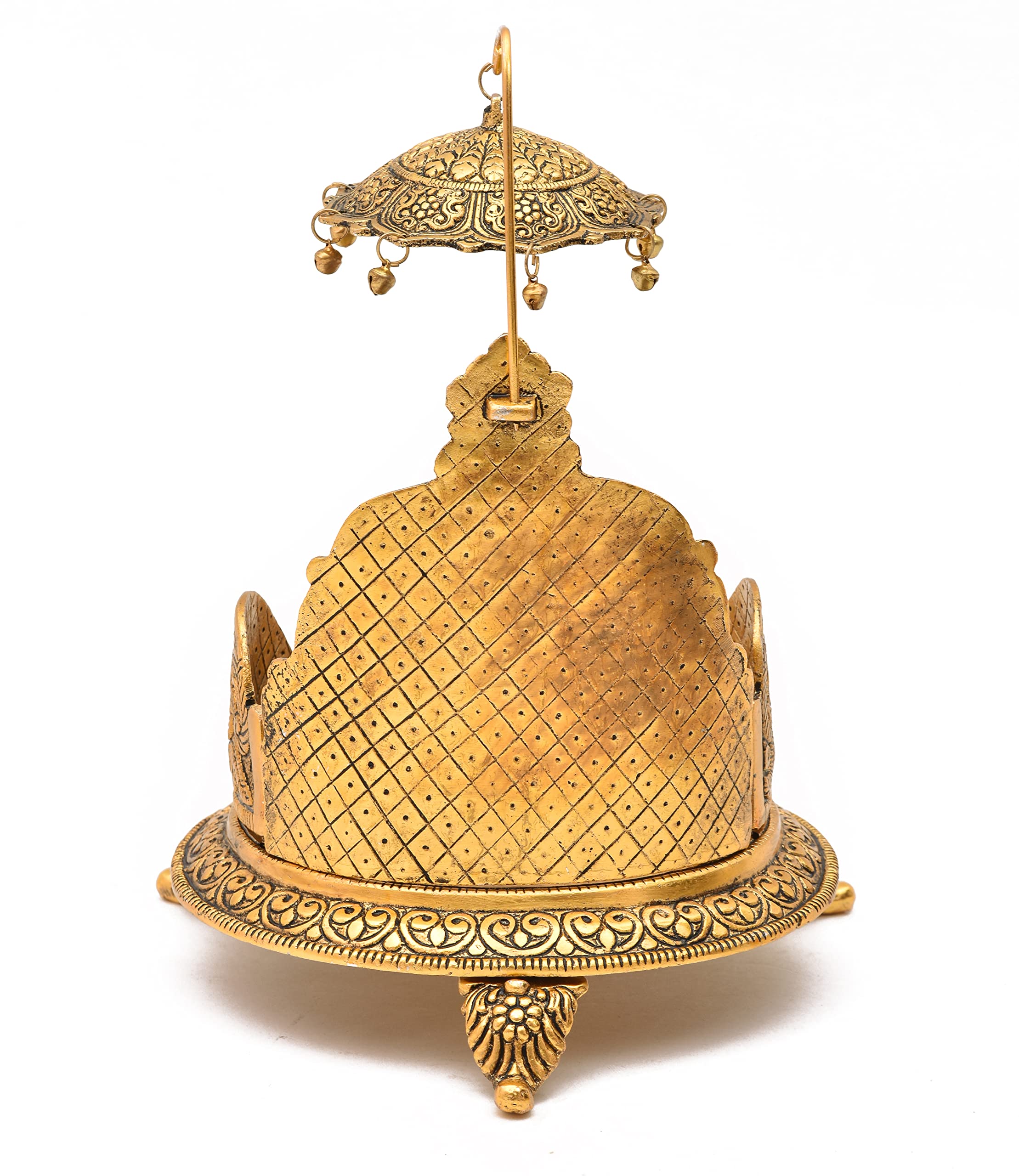 Gold Pooja Jhula Swing - Ladoo Gopal Singhasan -5