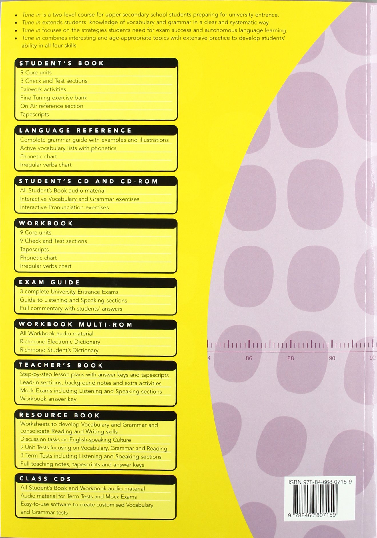 Tune in 2, 1 Bachillerato. Workbook - 9788466807159