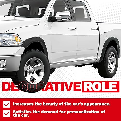 Miniatura 8 de ECOTRIC Guardabarros compatibles con Dodge Ram 1500/2011-2018 Ram 1500/2019-2023 Ram 1500 Classic Fleetside 2009-2010/2011-2018 Ram 1500 Classic