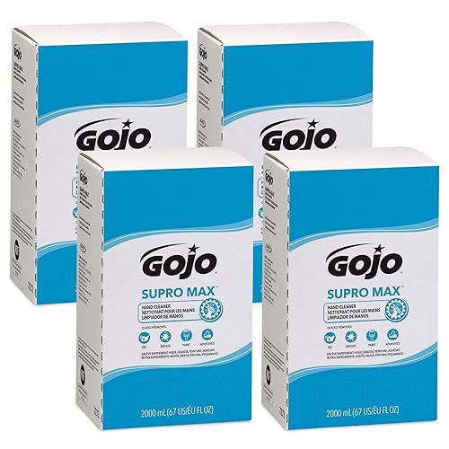 GOJO SUPRO MAX 7272-04 - Limpiador de manos, aroma cítrico, 67.6 fl oz, repuesto de limpiador de manos resistente para dispensador GOJO PRO TDX