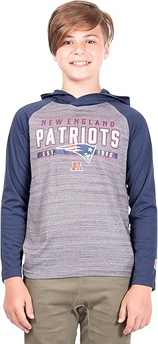 Ultra Game Sudadera con capucha de rendimiento atlético que absorbe la humedad de la NFL para niños