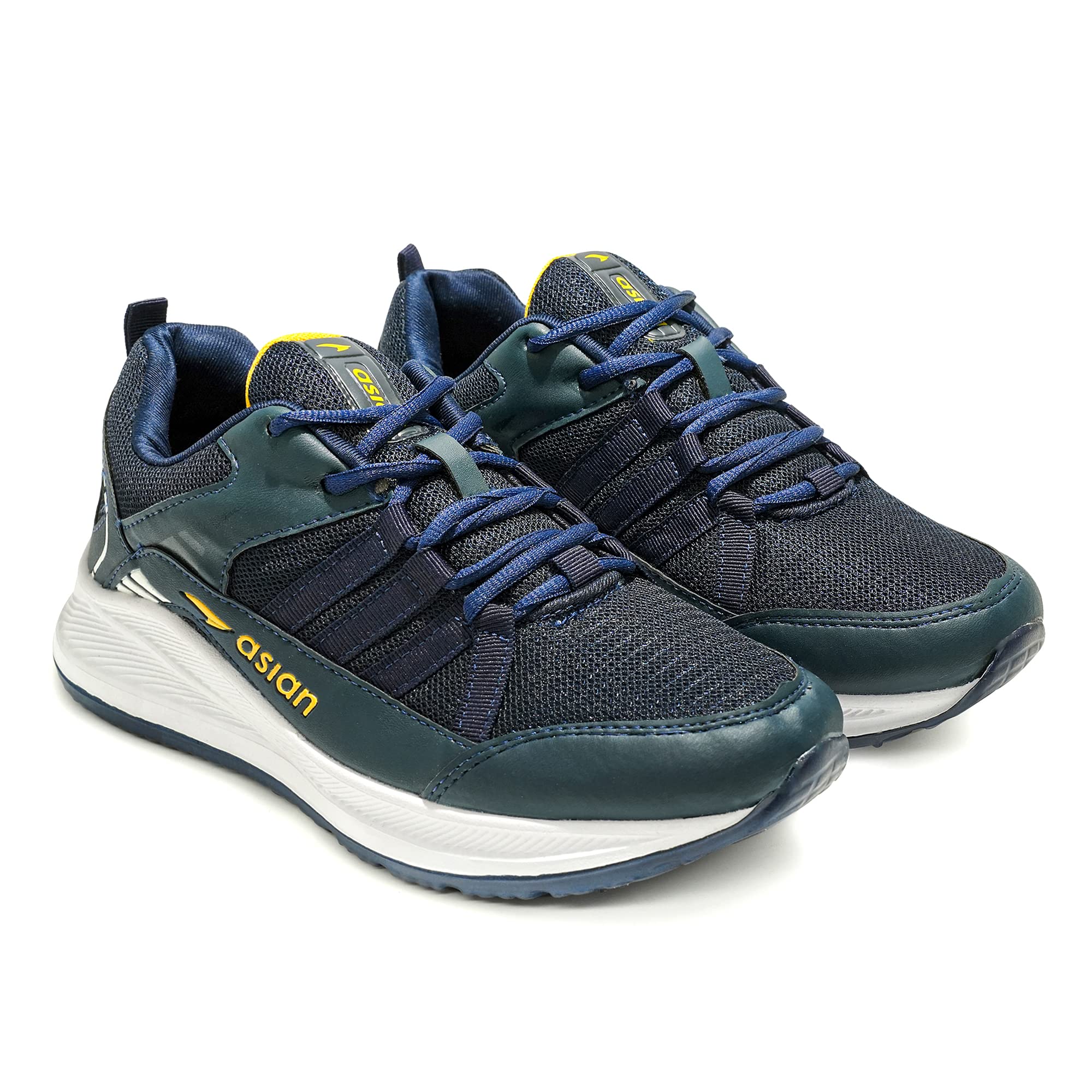 ASIAN Mens OSCAR-02 Sports Running,Walking & Gym Shoes with Extra Cushion Lightweight Lace-Up Casual Sneaker Shoes for Mens & Boys White (B0BP9WD4KH) Amazon Price History, Amazon Price Tracker