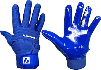 Professional Linemen Football Gloves, Blue, OL, DL by barnettuk