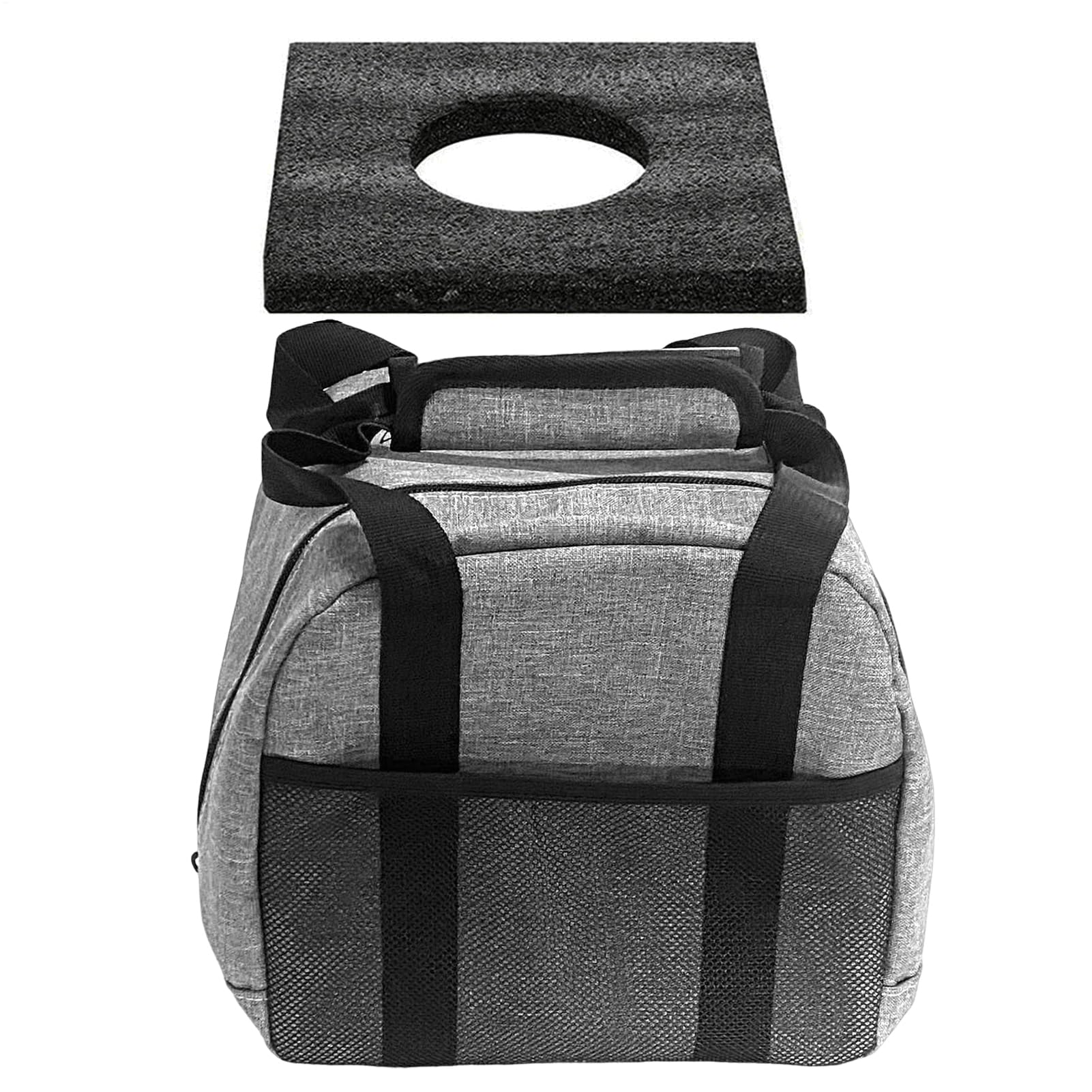 Bowlingtasche mit einzelnem Ball – Design mit Netztasche, Bowlingtasche mit einzelnem Ball, Brsa mit Netztasche | kompakte gepolsterte Tasche, elegantes und langlebiges Accessoire, für den Transport