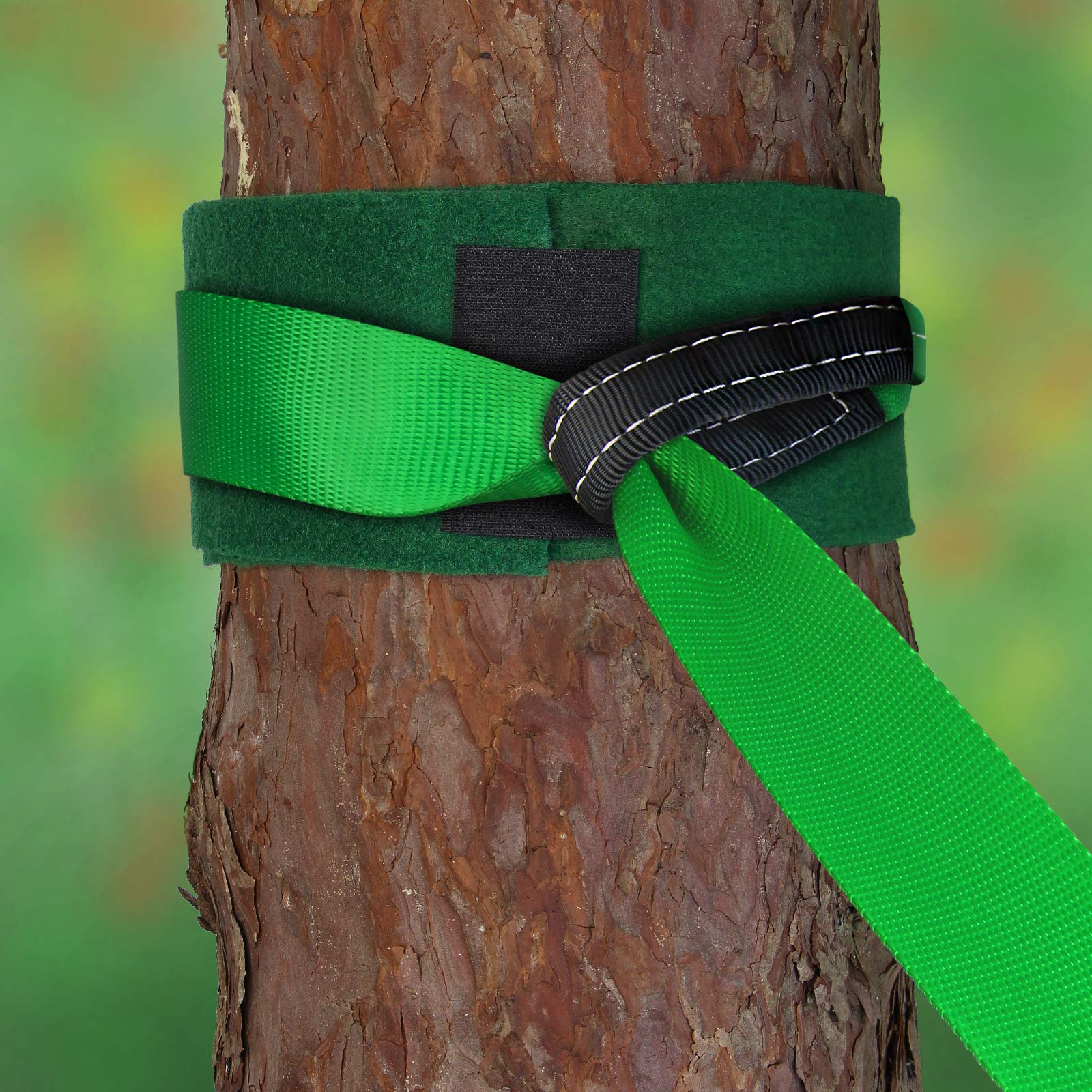 ALPIDEX Slackline 15 m 2t + 2 x Protections pour Arbre + Protection de tendeur