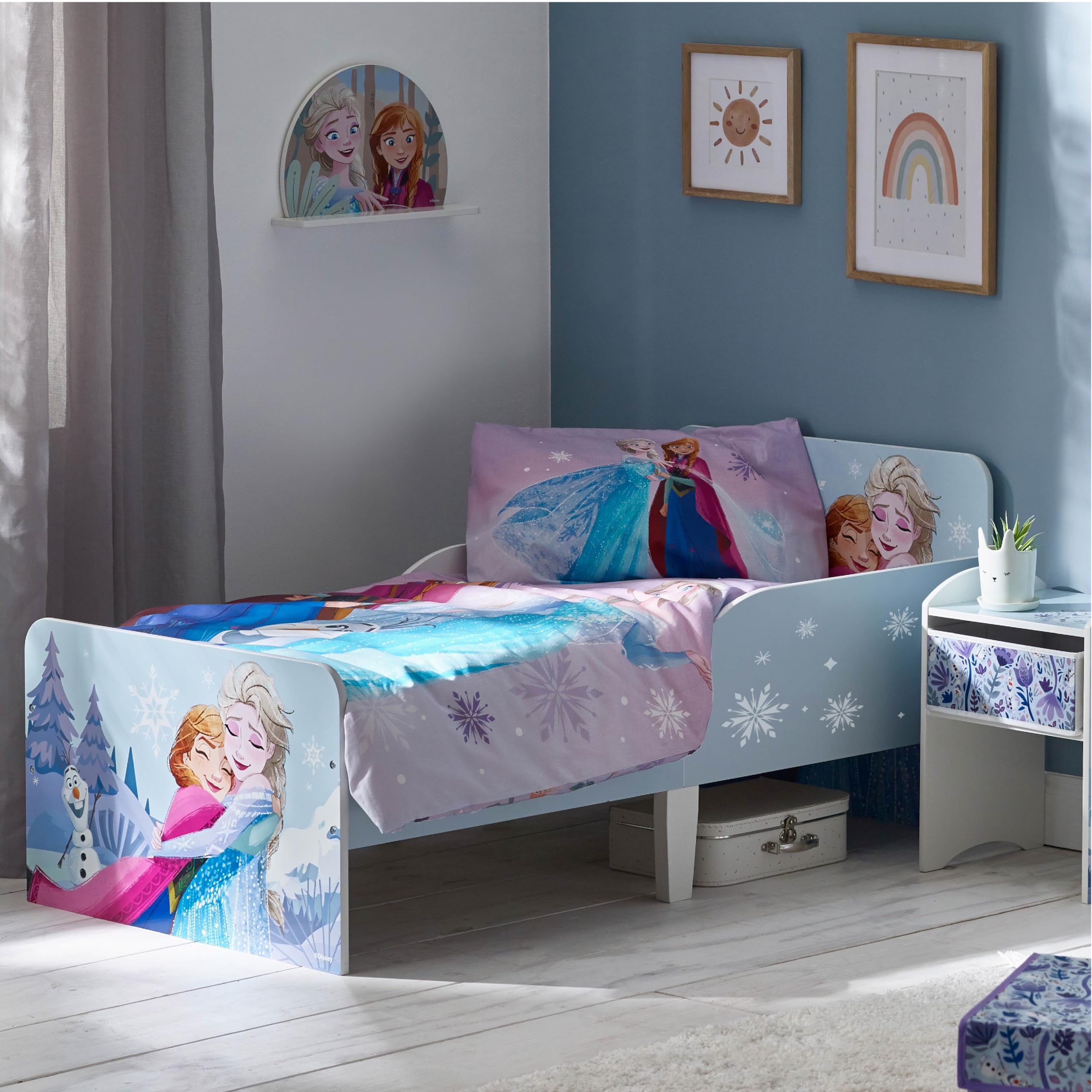 Disney Letto in Legno Elsa ed Anna Frozen