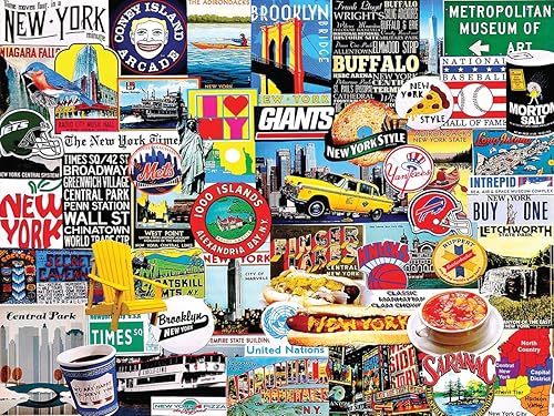 White Mountain Puzzles New York New York! - 1000 Piece Jigsaw Puzzle