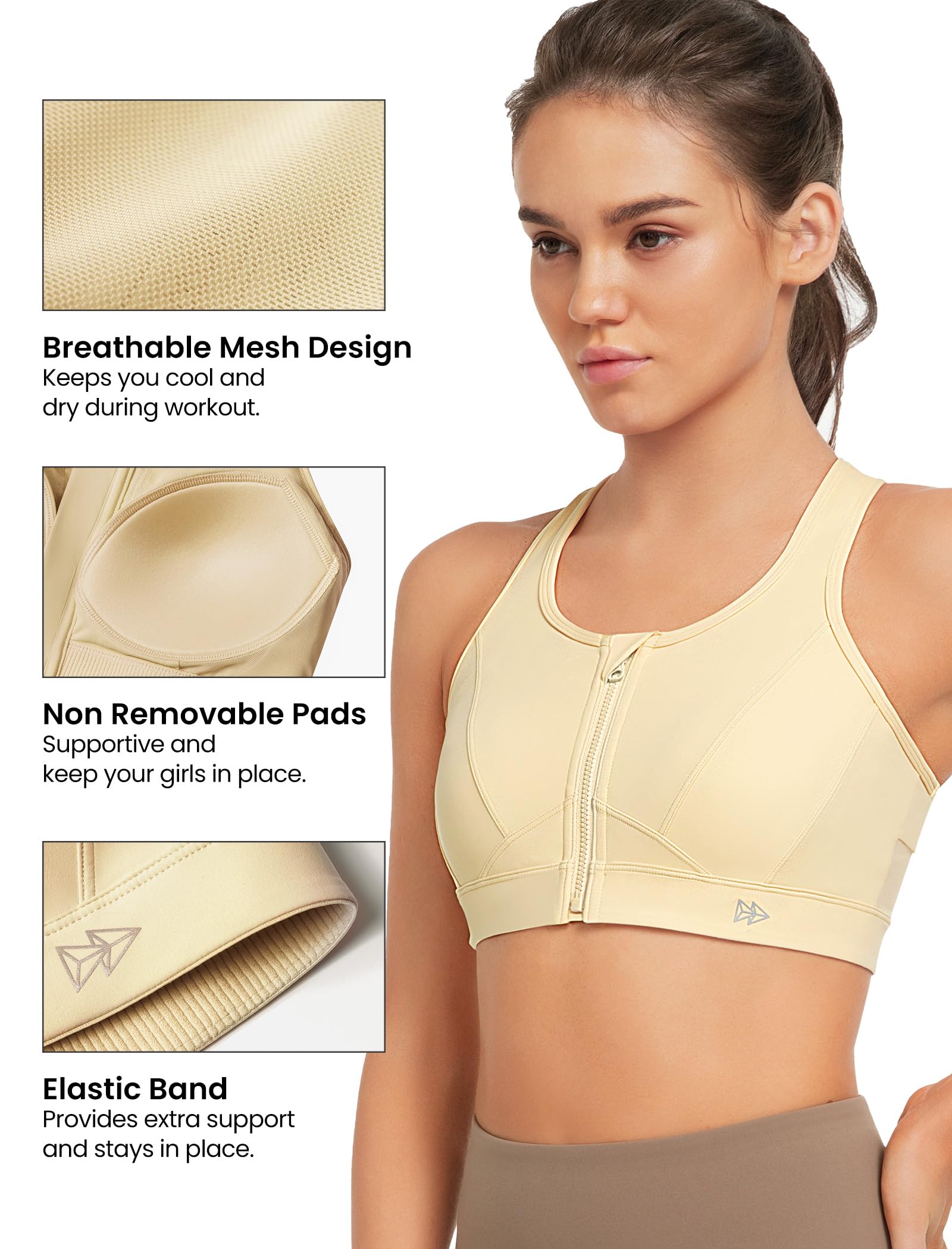 Yvette Molded Soutien-Gorge de Sport Femme