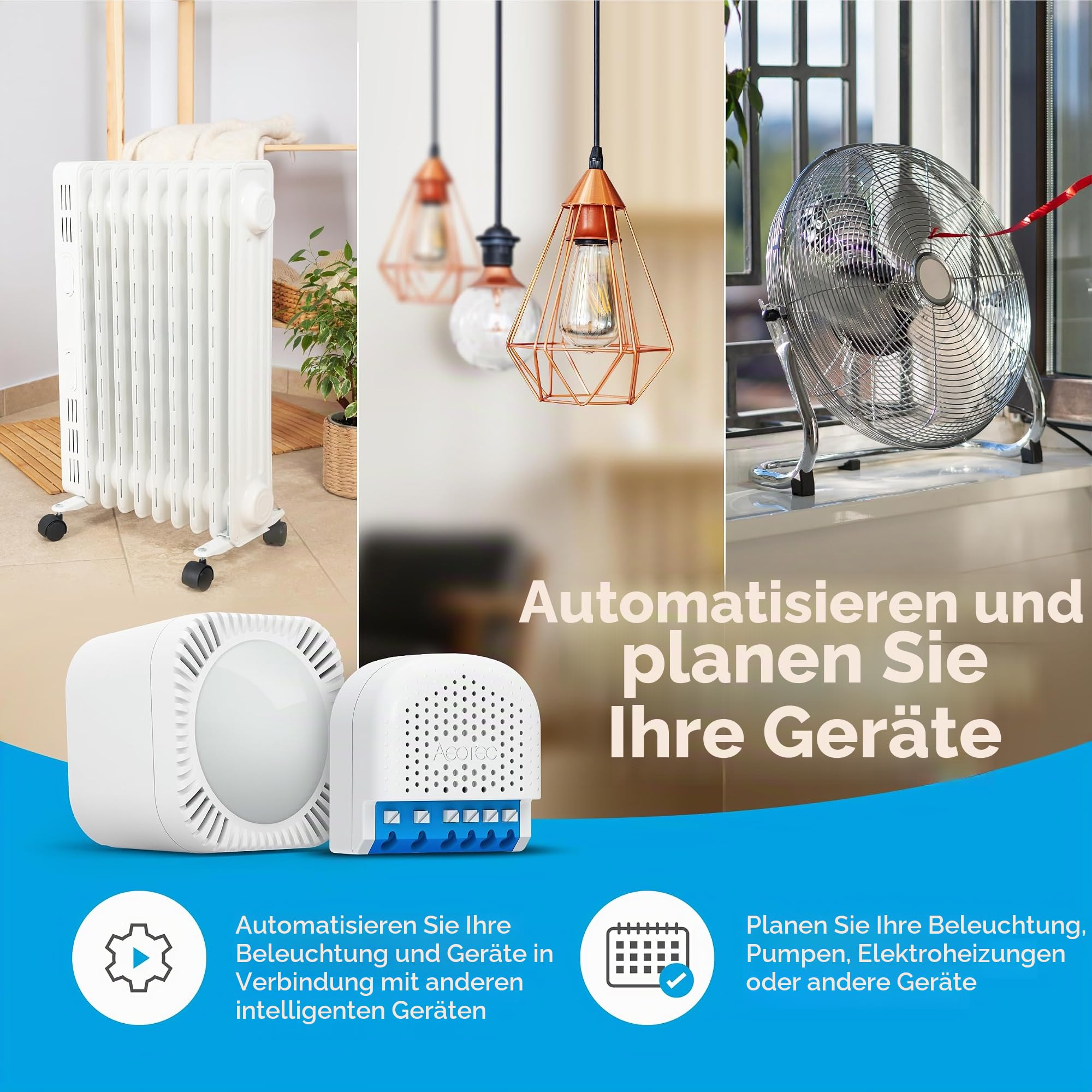 AEOTEC Pico Duo Switch, Zigbee 3.0, Smartes UP Doppelrelais zum Schalten, 2x8A, Strommessung, Szenensteuerung, Repeater, Hub erforderl., Works with SmartThings, Homey, Alexa, HA, Designed in Germany