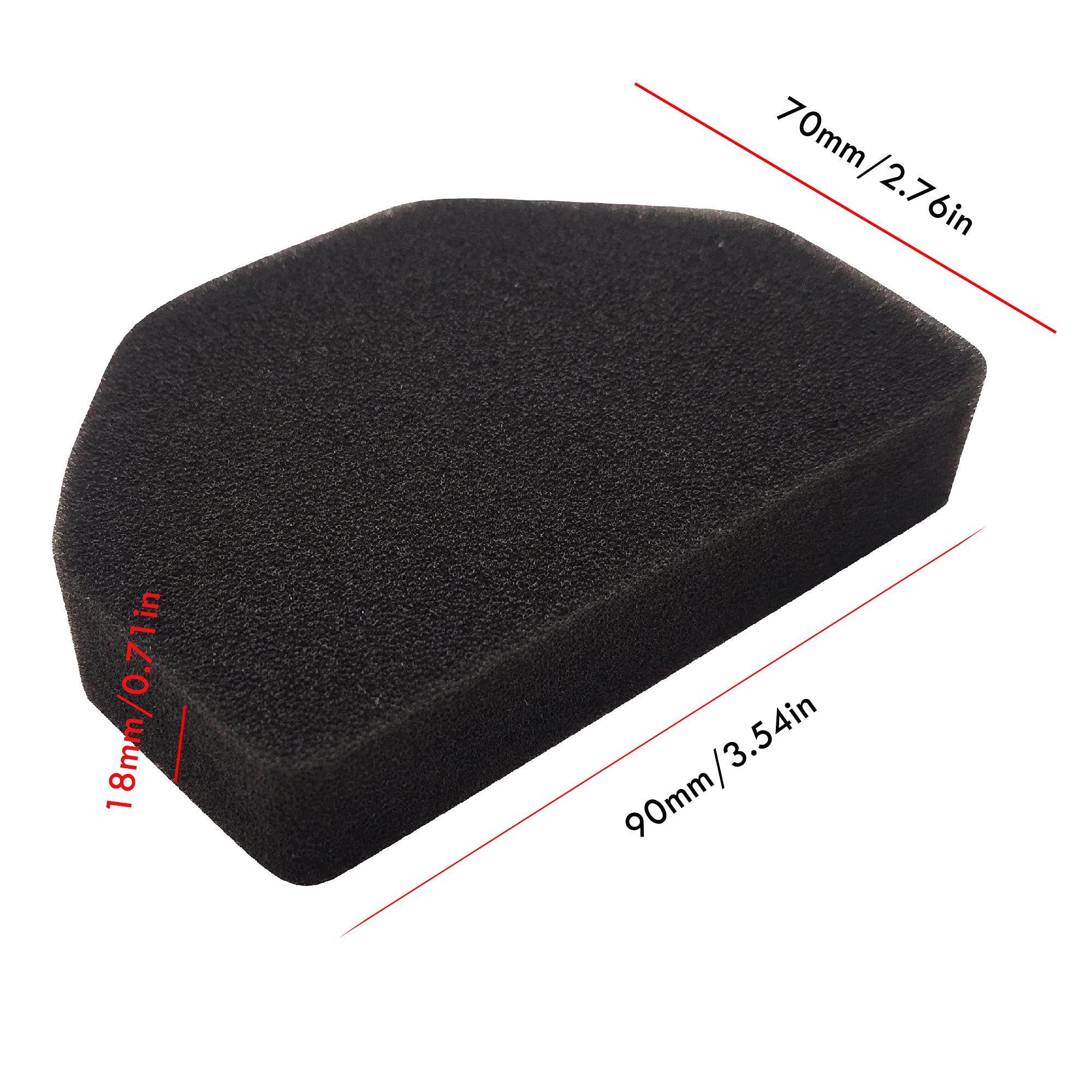 Smilefil 16 Pack Premium Replacement Vacuum Foam Filters Compatible with Dirt Devil F110 Power Swerve Cordless BD21005 BD22050 BD22052 Vacuum Cleaners