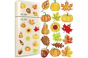 16 Pcs Thanksgiving Craft Diamond Painting Magnets