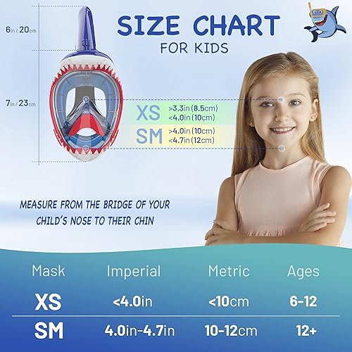 Miniatura 5 de Juego completo de máscara de esnórquel para niños, juego de esnórquel con soporte de cámara desmontable. Correas ajustables, antivaho y antifugas,