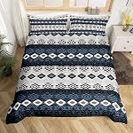 Feelyou Ancient Egypt Pattern Duvet Cover Egypt Culture Bedding Set for Kids Women Men Egyptian Style Decor Comforter Cover Yellow Brown Tribal Design Bedspread Cover 3Pcs Zipper Queen Size