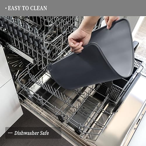 Miniatura 401 de Reopet Silicone Dog Cat Bowl Mat Non-Stick Food Pad Water Cushion Waterproof