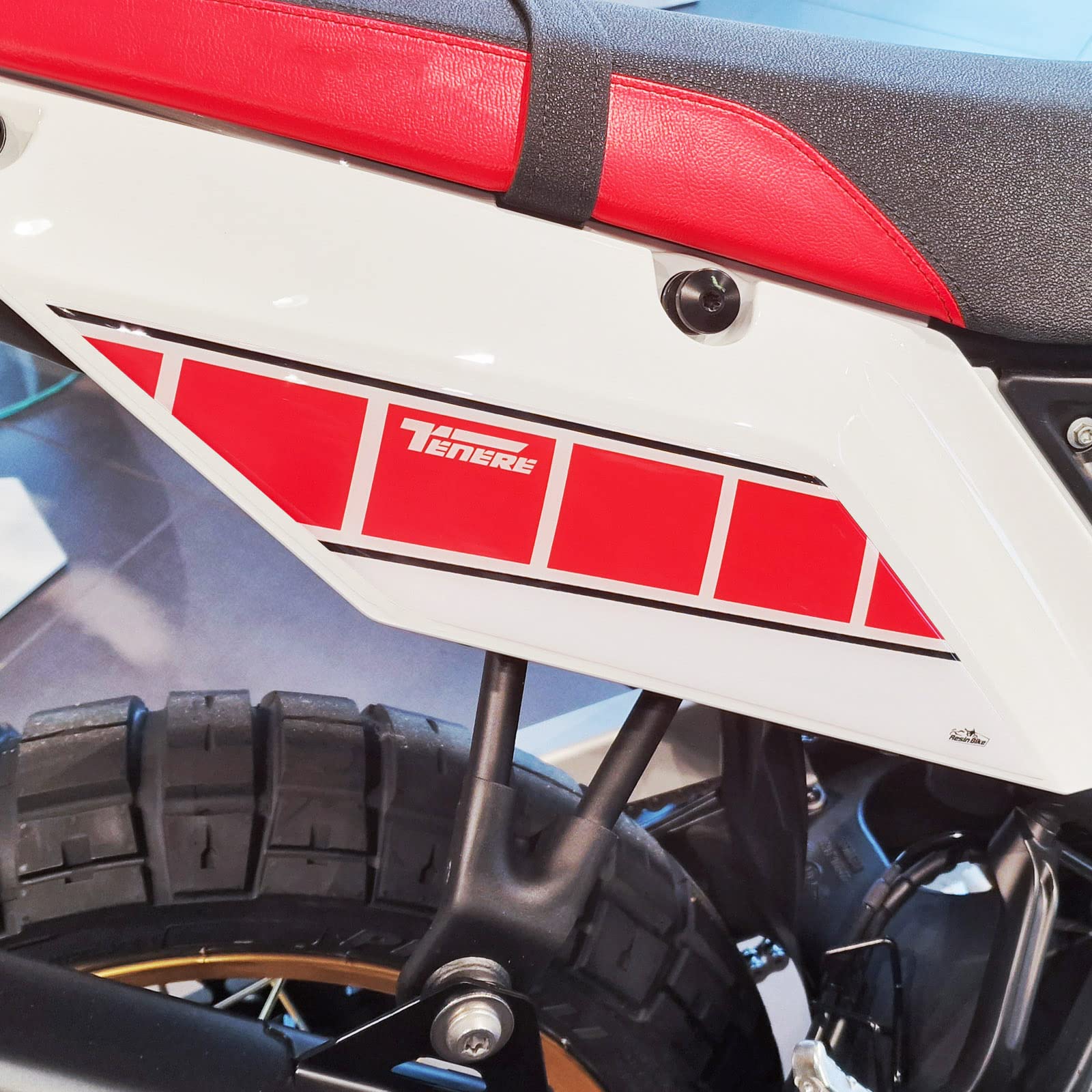 Adesivi Moto 3D compatibili con Yamaha Tenere 700 2023 Laterali