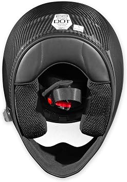 Simpson Outlaw Bandit 3 Motorcycle Helmet - Carbon Fiber - XS | Full Face with Clear 4 Position Racheting Visor Shield | Lightweight | Vented | DOT/Snell M2020 Approved for Street & Track (OB3CXS)