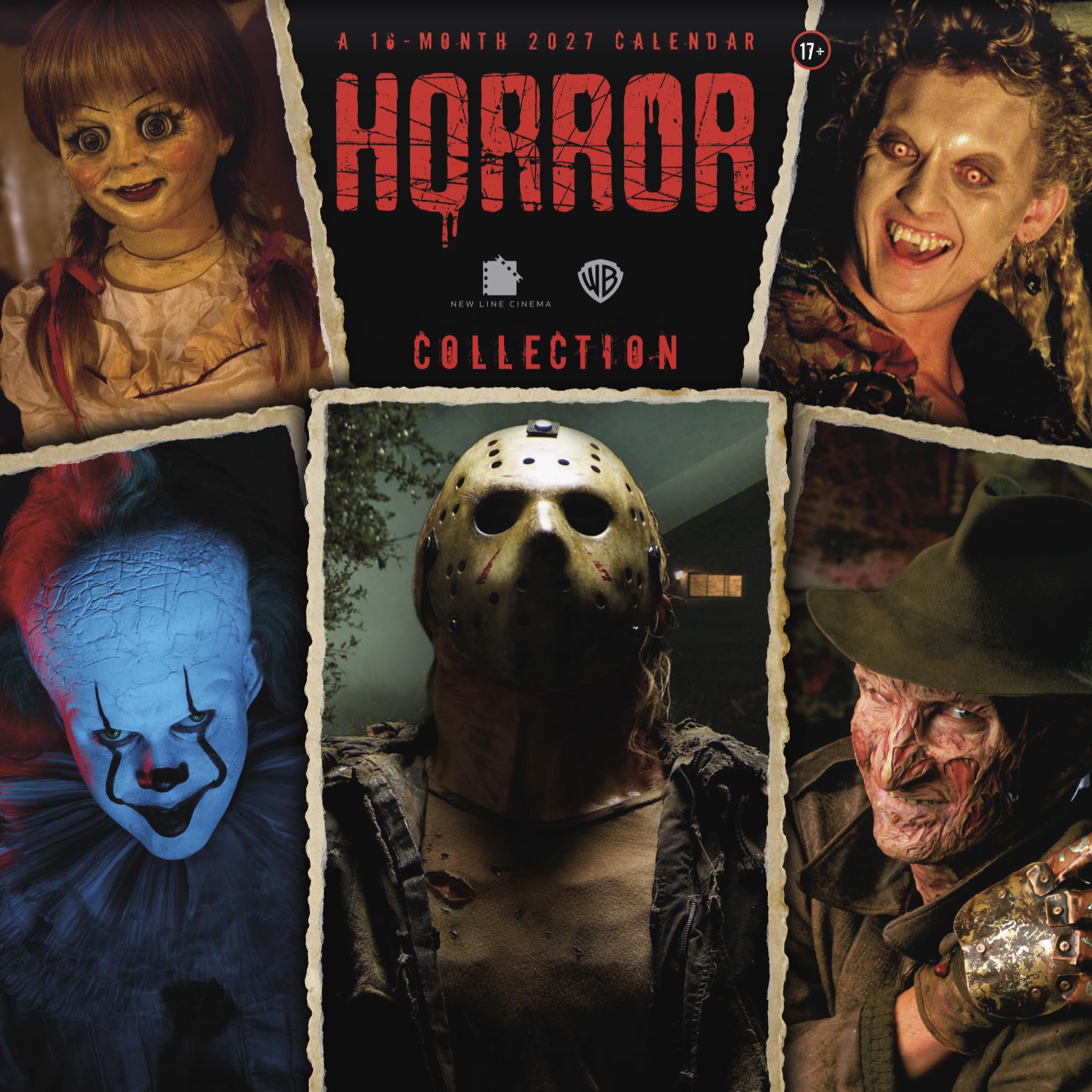 2027 Horror Collection Wall Calendar