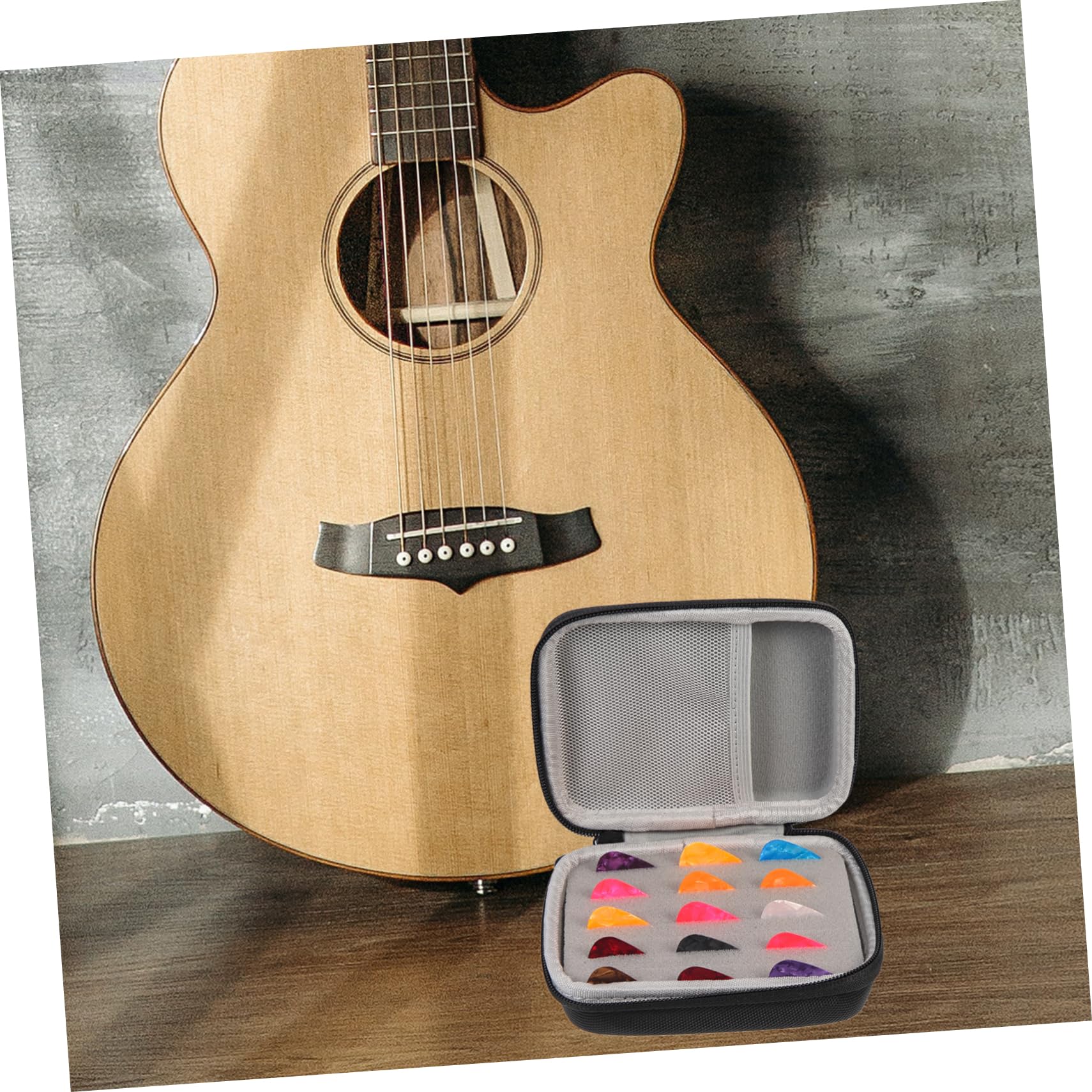ibasenice 3ensembles Set De Médiators Avec De Rangement Pour Guitare Plectres De Couleurs Aléatoires Accessoire Pratique Pour Musiciens