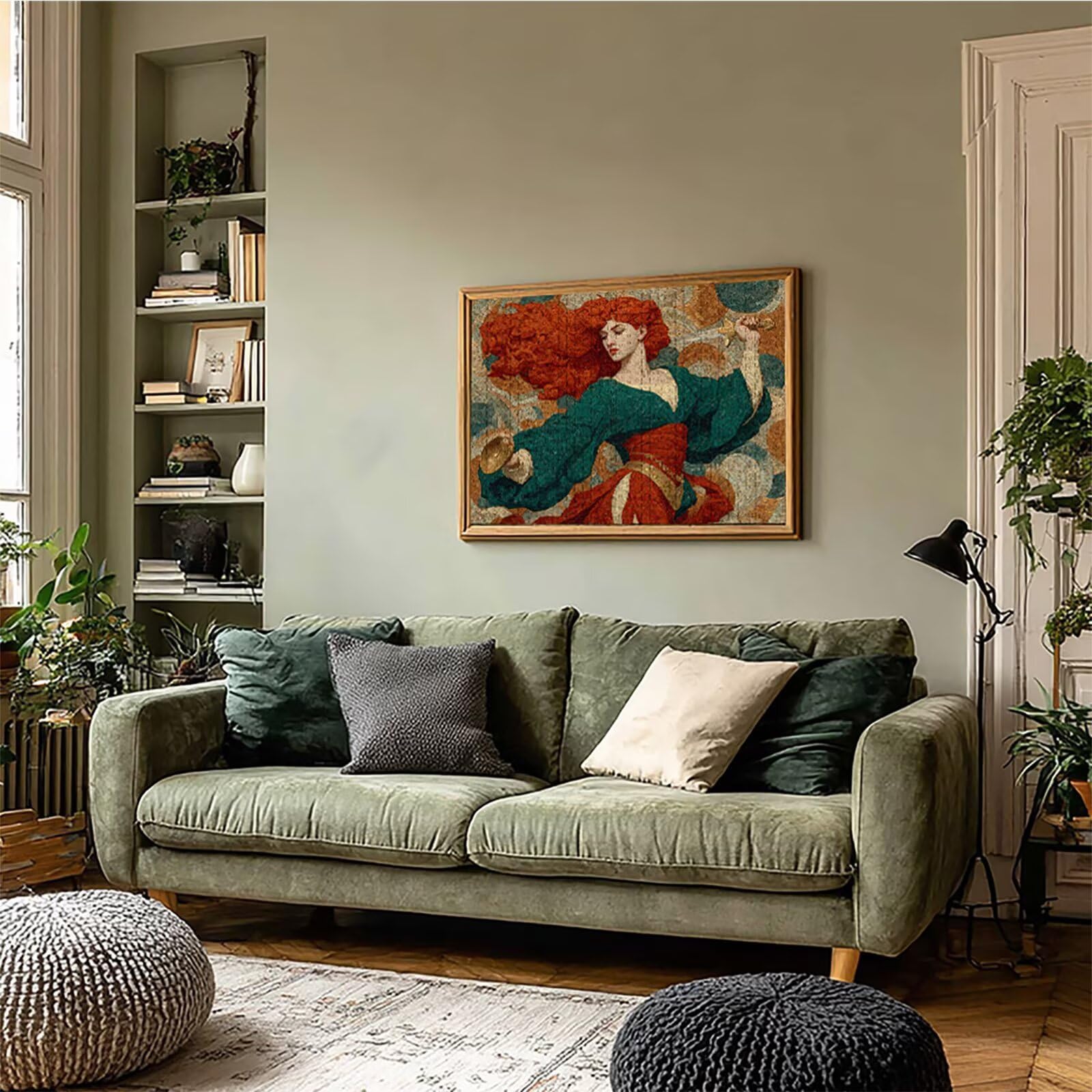 Damskie drewniane puzzle 2000 sztuk, abstrakcyjne puzzle dla dorosłych z pudełkiem 99 x 70 cm, łamigłówki, dla mężczyzn kobiet nastolatek, kreatywne gry logiczne, dekoracja domu prezent, 7-6881