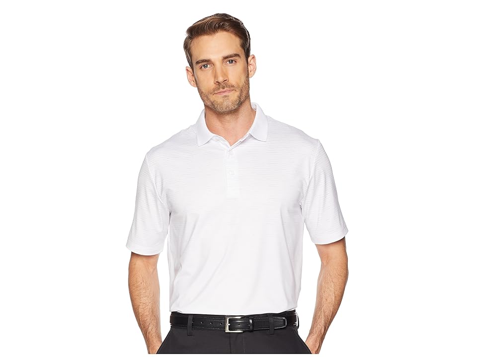 

Callaway Space Dye Gradient Print Polo (Bright White) Men's Clothing