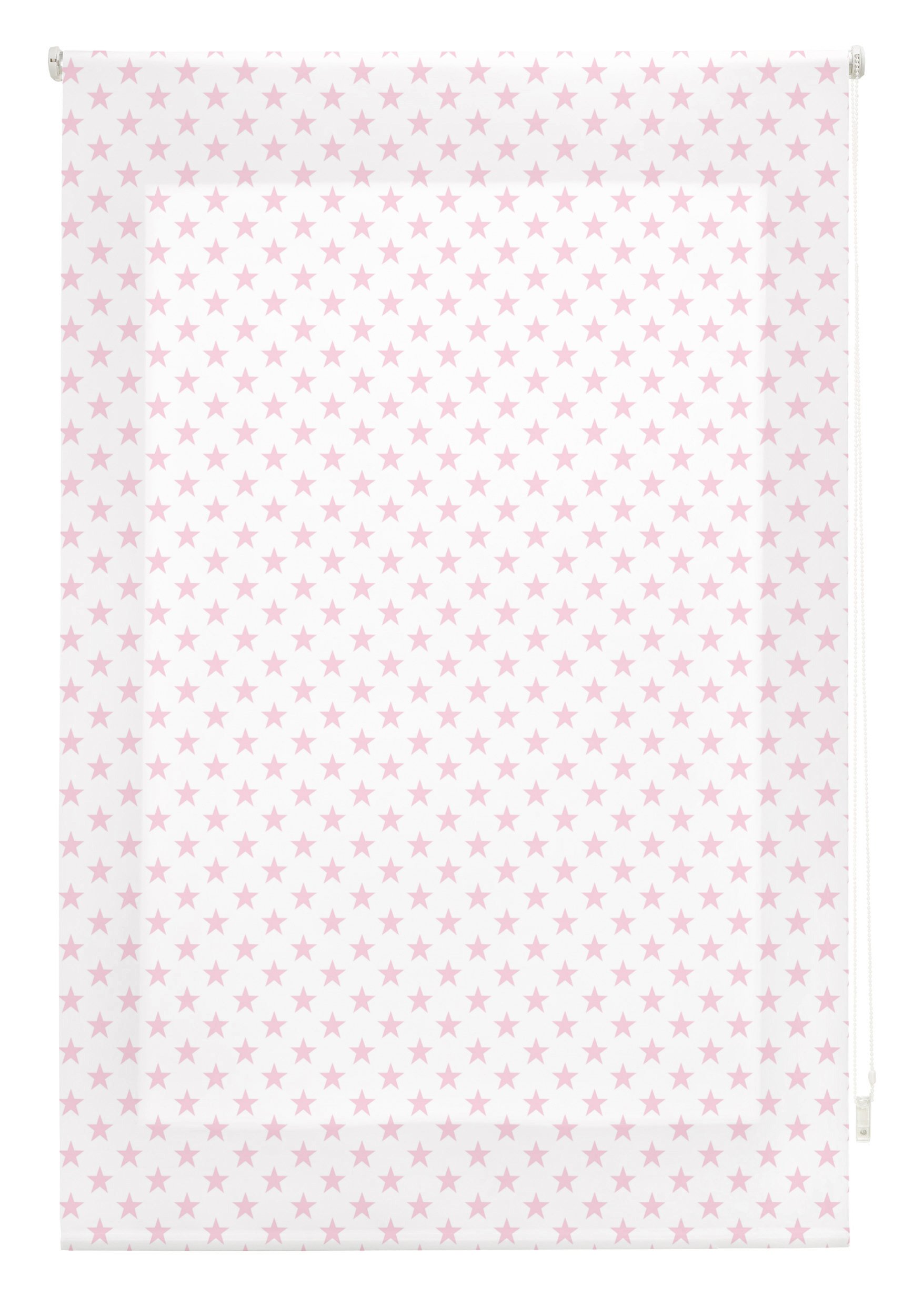 Blindecor Stars Estor Enrollable, INFANTIL, Rosa, 110 x 180 cm
