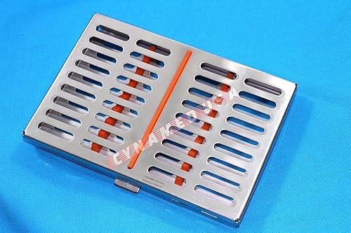 Miniatura 8 de Caja de la bandeja del estante del casete de la esterilización dental del alemán 3 para 10 instrumentos
