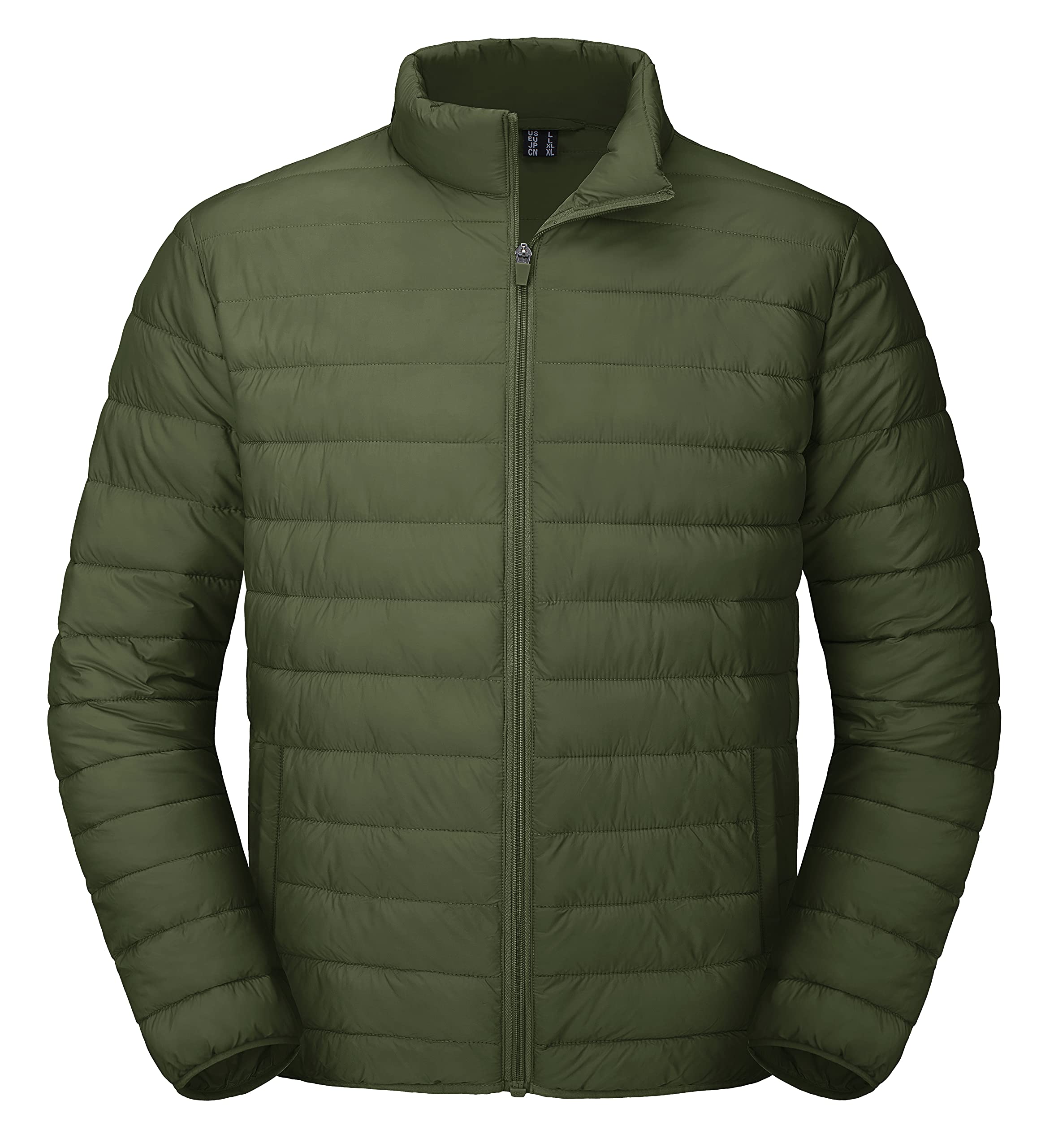 MAGCOMSEN Men's Puffer Jacket Winter Warm Lightweight Coats Waterproof Windproof Insulated Jacket