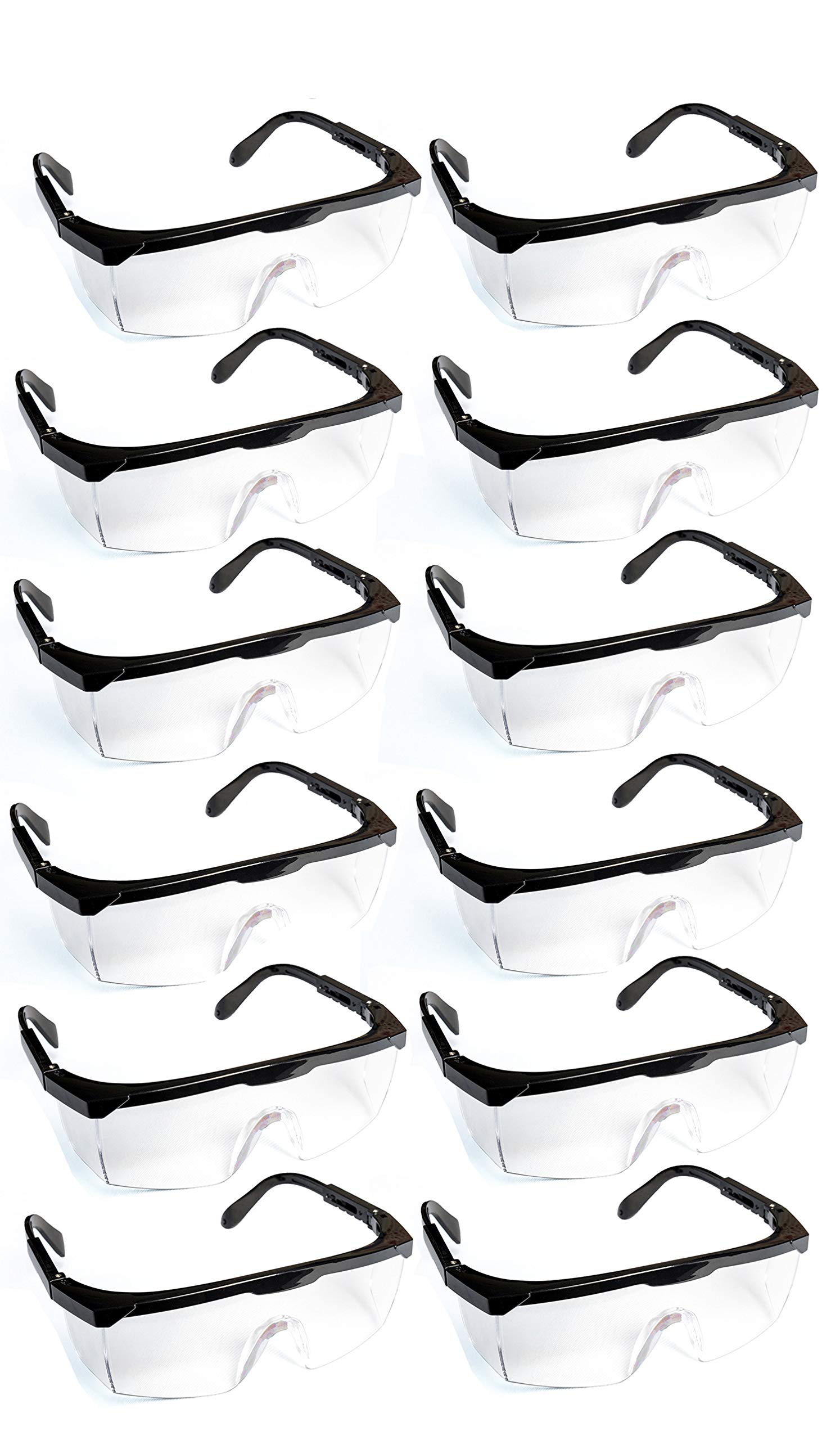 12 gafas de seguridad laboral con protección lateral según EN166