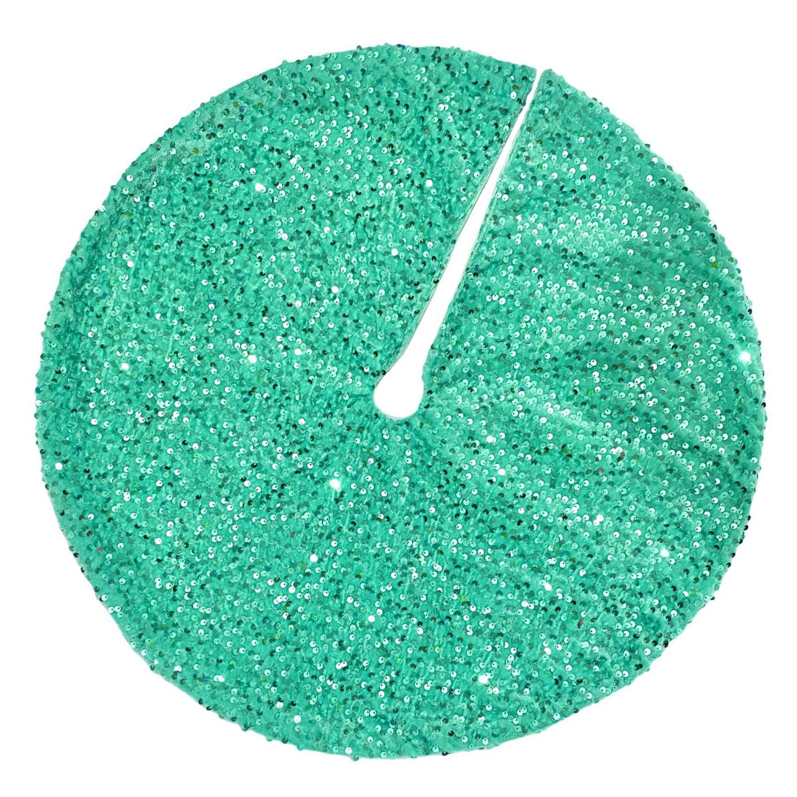 Yhplxyuus Colorful Sequins Tree Skirt for Sophisticated Touch Shimmering Christmas Tree Base Covers Party Accessories Round Skirt Covers