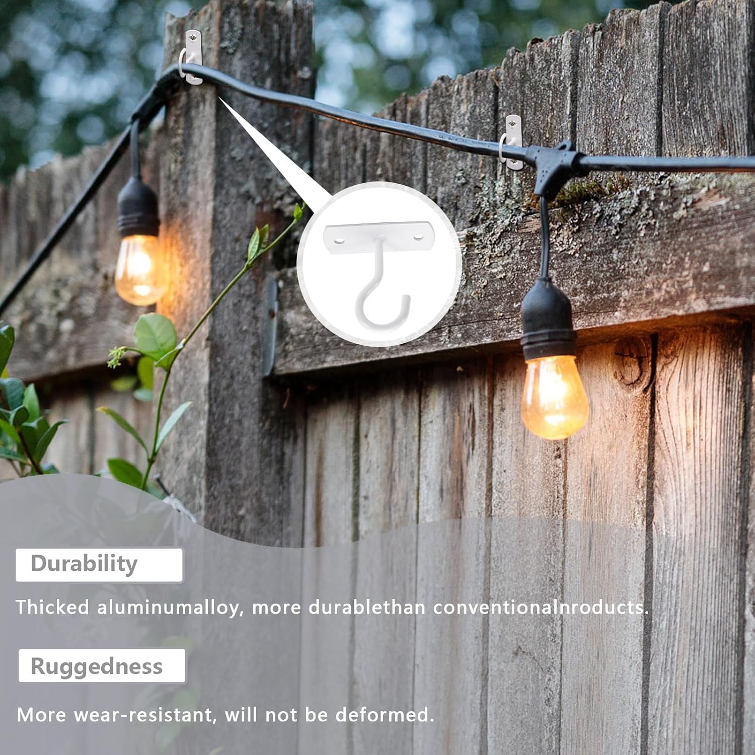 Metal Ceiling Hooks - Hang Plants & Lights -5