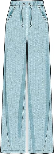 Miniatura 8 de Simplicity Camiseta sin mangas, cárdigan con botones frontales y pantalones sin cierre, patrón de costura código 9272, tallas XS-XL, color blanco