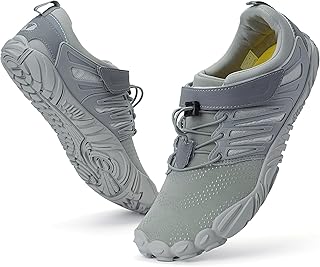 Women's Barefoot & Minimalist Shoe | Zero Drop Sole | Trail Runner, W30 | Grey, 8.5