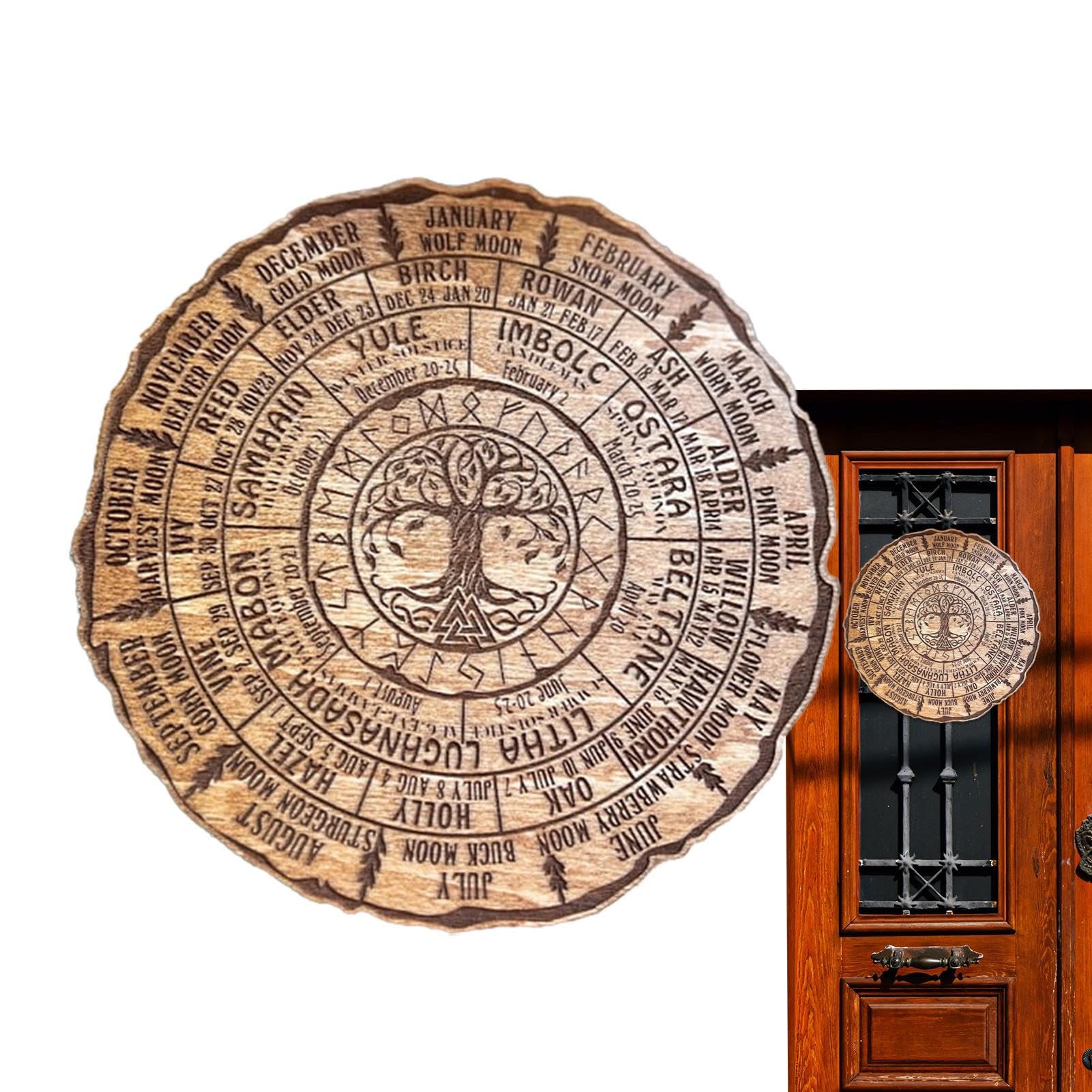 Heidnisches Rad des Jahres, Kalenderbaum des Lebens Rad des Jahres, Baum des Lebens, Sabbats, Heidnisches Hexenzeichen | Rad des Jahres, Baum des Lebens, Ornament Für Sabbats, Heidnische Hexengesche