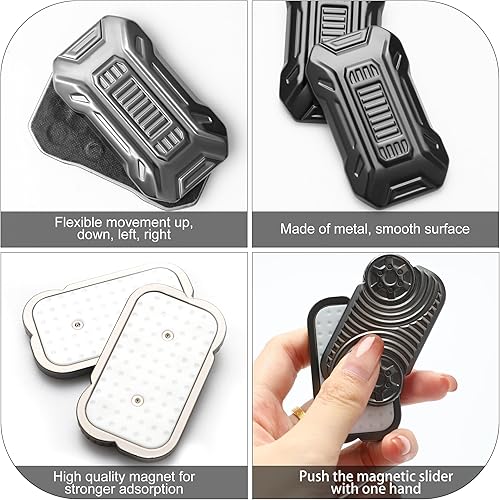Miniatura 4 de Apqdw Juguetes de metal para ansiedad, deslizador magnético para adultos, juguetes geniales para TDAH, EDC, ansiedad, juguetes para aliviar el