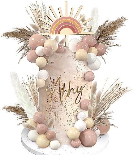51 piezas Boho Sun Wood Cake Toppers Mini Bolas Cake Topper Varias Pampas Secas Grass Cake Decor Bunny Tails Caña Blanco Pampas Gras Marrón Pompous 51 piezas Boho Sun Wood Cake Toppers Mini Bolas Cake Topper Varias Pampas Secas Grass Cake Decor Bunny Tails Caña Blanco Pampas Gras Marrón Pompous