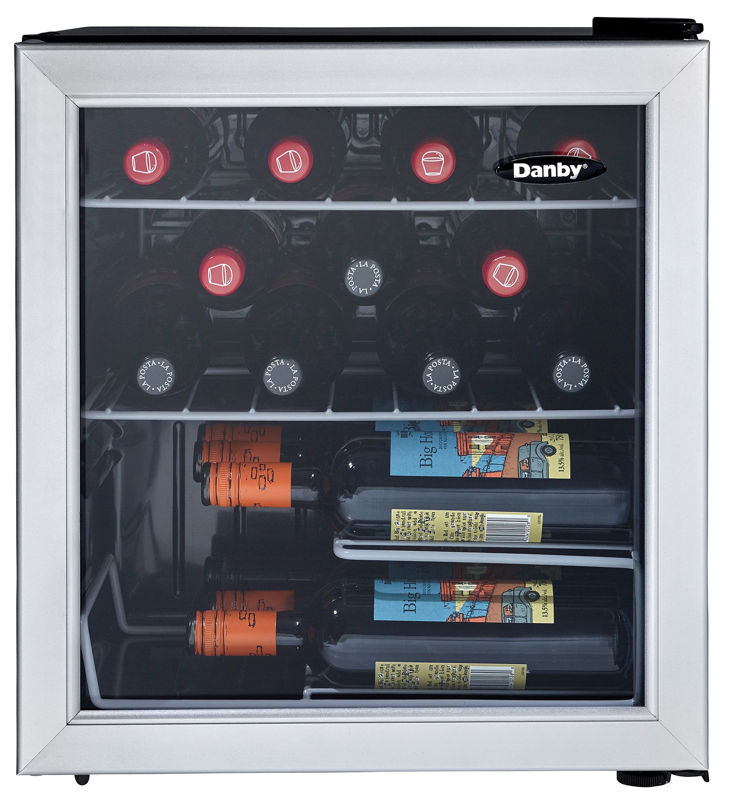 Danby 17 Bottle Free-Standing Wine Cooler in Platinum