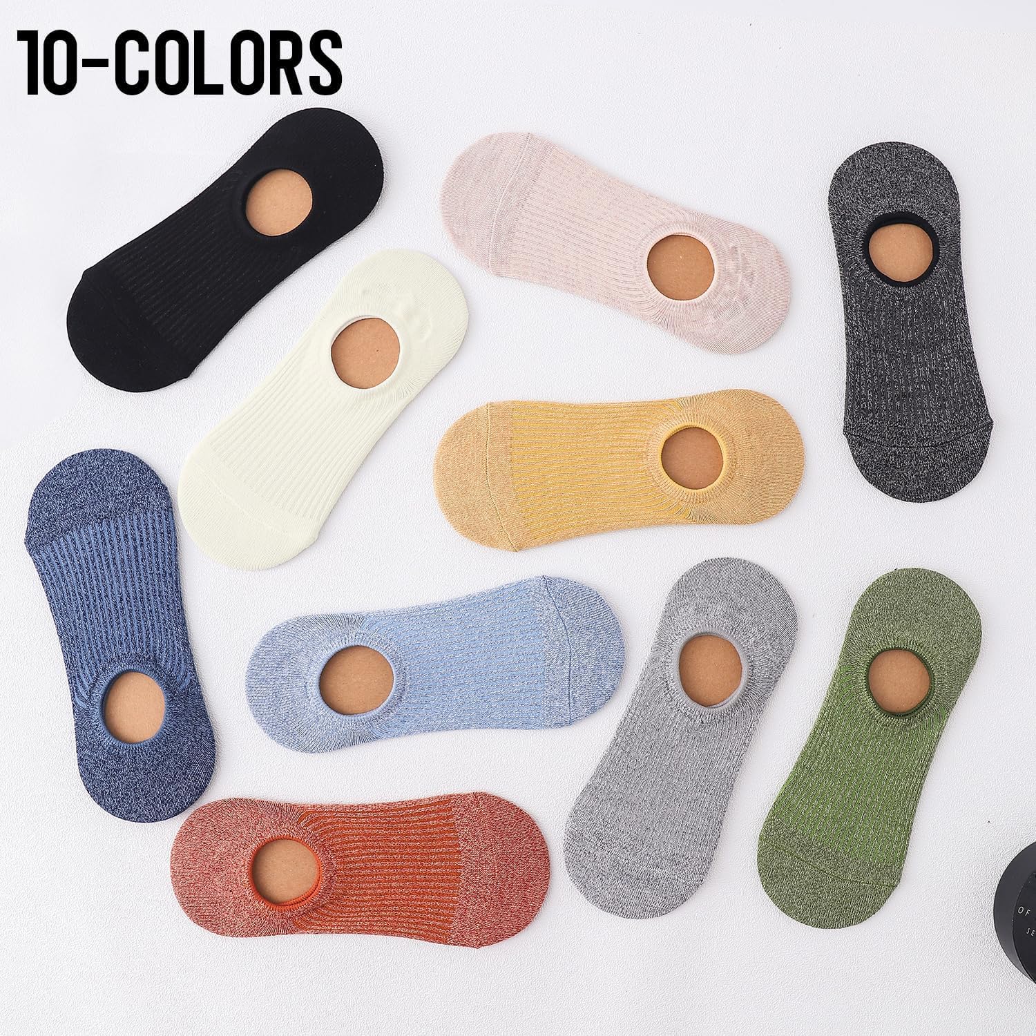 Calcetines invisibles y forros para hombres y mujeres, calcetines tobilleros de corte bajo para zapatillas deportivas o zapatos informales
